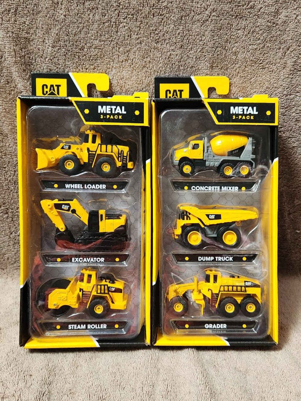 CAT Die Cast Metal Construction Vehicles - Complete Set of Six (6) - NEW